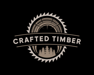 Wood Sawmill Workshop logo design