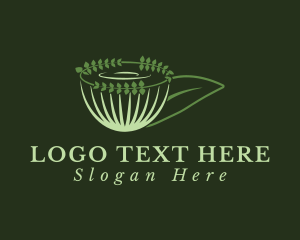 Organic Green Tea Cup Logo