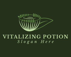 Organic Green Tea Cup logo