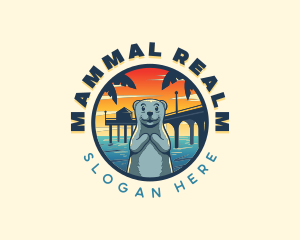 Otter Animal Wildlife logo