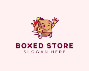 Express Fruit Box Cart logo design