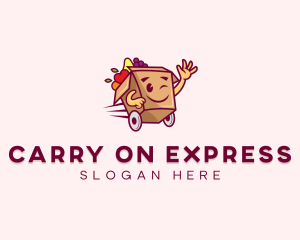 Express Fruit Box Cart logo design