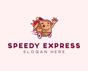 Express Fruit Box Cart logo design