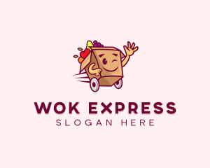 Express Fruit Box Cart logo design