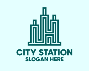 Modern City Structure logo design