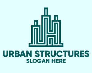 Modern City Structure logo design