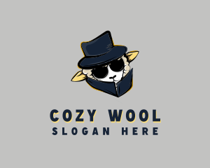 Secret Agent Sheep logo design