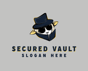 Secret Agent Sheep logo design