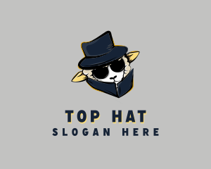 Secret Agent Sheep logo design