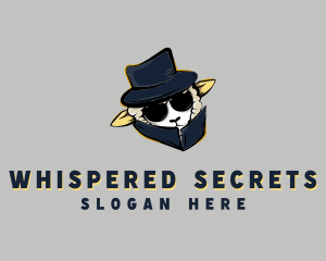 Secret Agent Sheep logo design