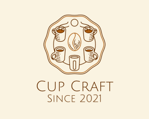 Coffee Cup Circle logo