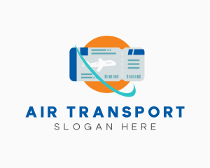 Air Flight Boarding Pass logo design