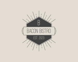 Retro Sunray Bistro logo design