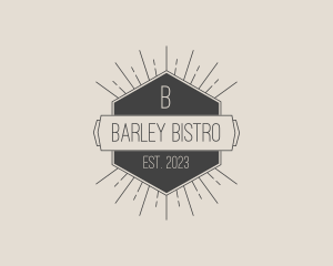 Retro Sunray Bistro logo design