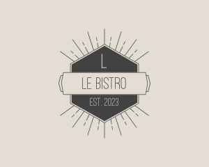 Retro Sunray Bistro logo design