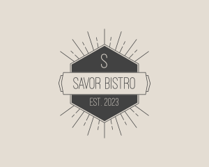 Retro Sunray Bistro logo design