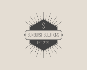 Retro Sunray Bistro logo design