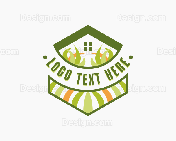 Backyard Grass Gardening Logo