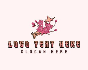 Japanese Cherry Blossom logo