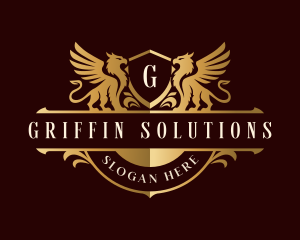 High End Griffin Wings logo design