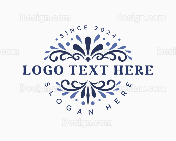 Creative Floral Ornament Logo