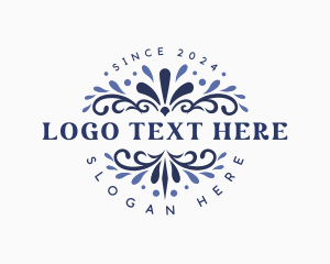 Creative Floral Ornament Logo