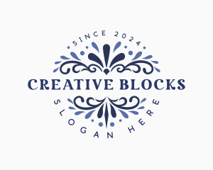 Creative Floral Ornament logo design