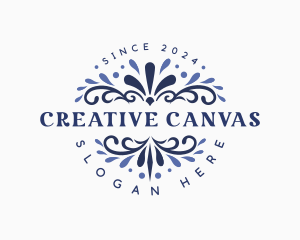 Creative Floral Ornament logo design