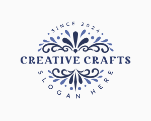 Creative Floral Ornament logo design