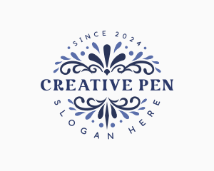 Creative Floral Ornament logo design