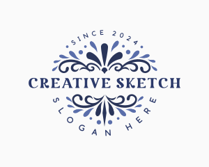 Creative Floral Ornament logo design