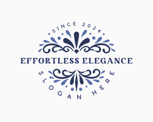 Creative Floral Ornament logo design