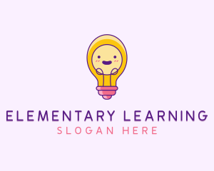 Learning Light Bulb Nursery logo design