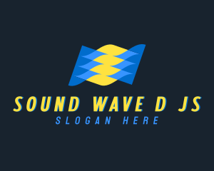 Science Laboratory Waves logo design