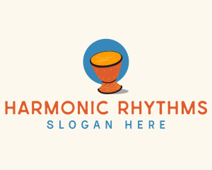 Djembe African Instrument logo design