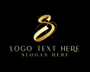 Luxury Elegant Ribbon logo