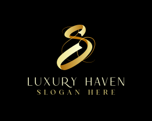 Luxury Elegant Ribbon logo