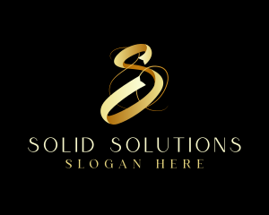 Luxury Elegant Ribbon logo design