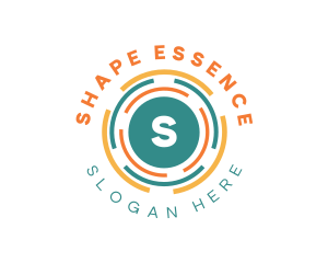 Geometric Lens Shape logo