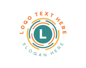 Lens - Geometric Lens Shape logo design