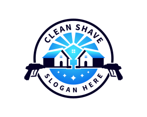 Pressure Washer Cleaning logo design