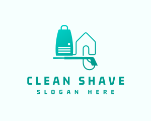 Pressure Washer Home Cleaning logo design