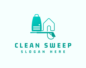 Pressure Washer Home Cleaning logo design