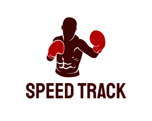 Professional Boxer Athlete logo