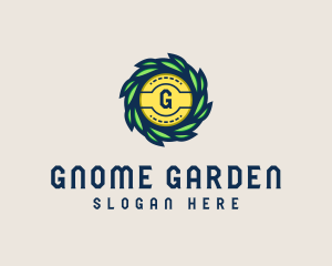 Leaves Garden Wreath logo design