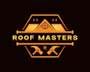 Roofing Repair Hammer logo design