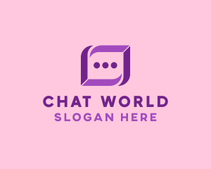 Digital Chat Bubble logo design