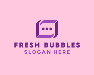 Digital Chat Bubble logo design