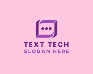 Digital Chat Bubble logo design