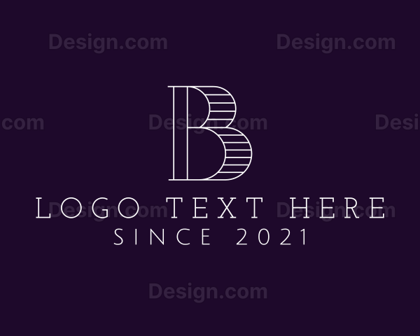 Minimalist Letter B Logo